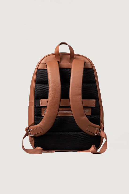 The Philos Brown Leather Backpack