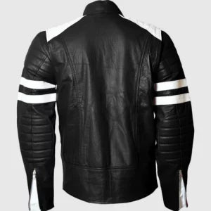 Mens Black Retro Cafe Racer Jacket