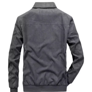 Men Retro  Suede Leather Short Coat Jacket